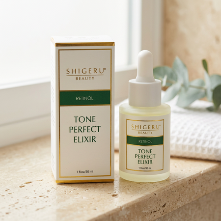 Shigeru Day and Night Elixir Duo: Tone Perfect Retinol Elixir